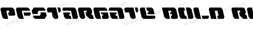 PFStargate Bold Reg字体转换